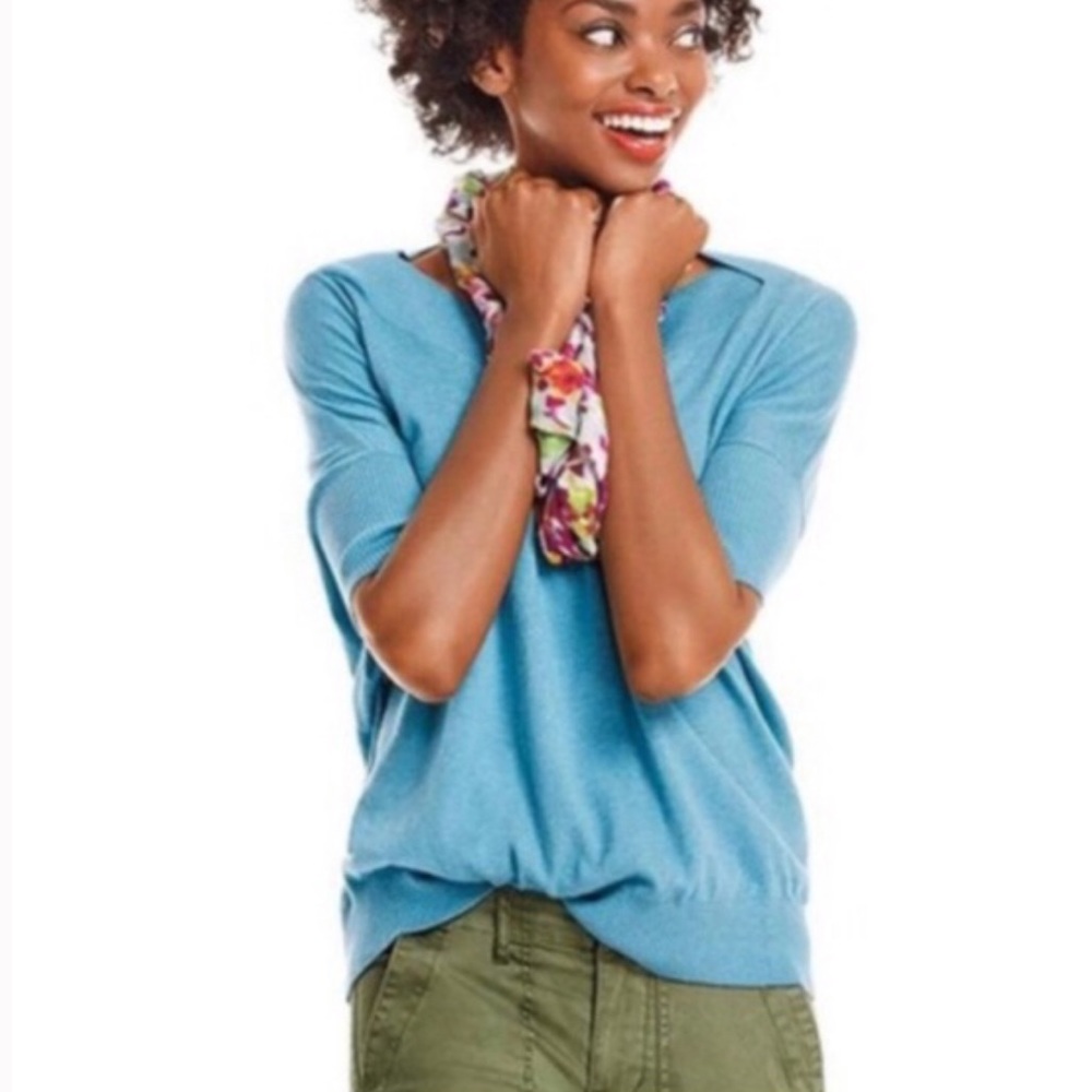 CAbi #5007 Blue Cornflower Lounge Sweater | S